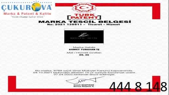 Brillen Mitte Marka Tescil Belgesi