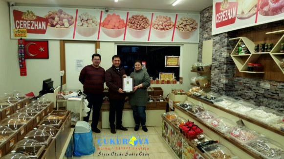 Adana Çerezhan Kuruyemiş Marka Tescil Belgesini Aldı.