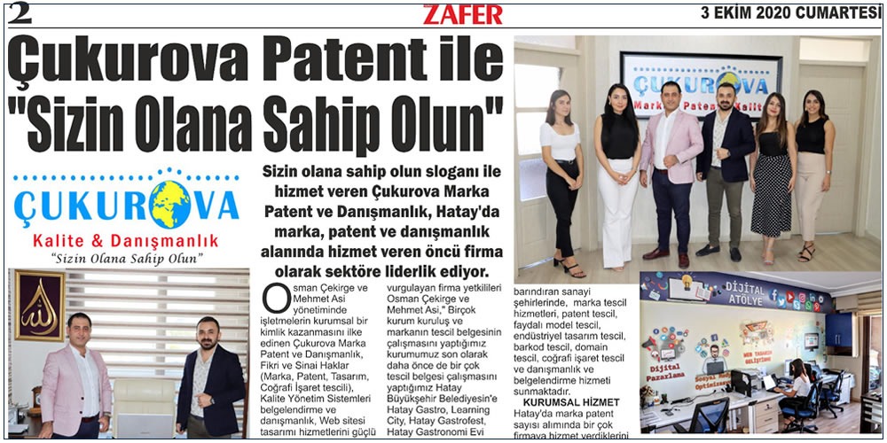 Hatay Zafer Gazetesini Ofisimizde Ağırladık